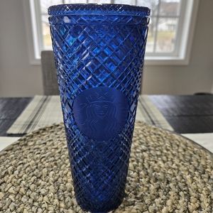 Starbucks Holiday 2021 Blue Jewel Tumbler 24oz